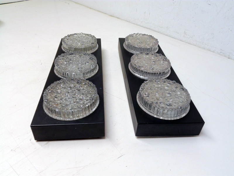 lampara aplique metal cristal rosca e27 49.5x16.7x5.5-8.5 2u